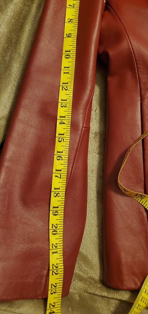 Red leather Jacket - Picture 6 of 6